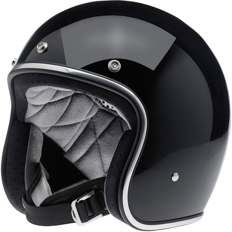 BILTWELL Bonanza Helmet — Solid Gloss - Black