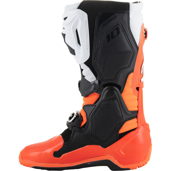 ALPINESTARS Tech 10 Enduro Boots Fluorescent - Orange/Black/White