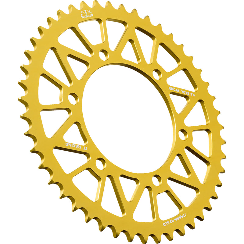 JT SPROCKETS 1211-2871 JTA486.47GLD Aluminum Rear Sprockets Rear Sprocket - Aluminum - 47 Tooth - Gold - YZF-R1/LE