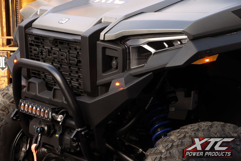 Xtc Power Products Auto Turn Signal Kit W Billet Lever AND Front DRL Lights POL - ATS-L-POL-XPED-DRL Polaris ATV/UTV Models 2024-2026