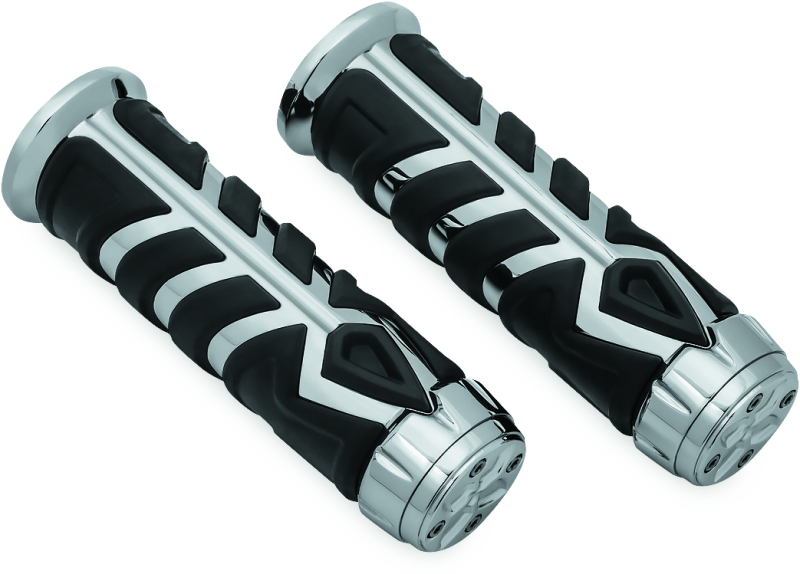 Kuryakyn 5636 Spear Grips For 7/8in Universal Indian Chrome - Photo - Primary