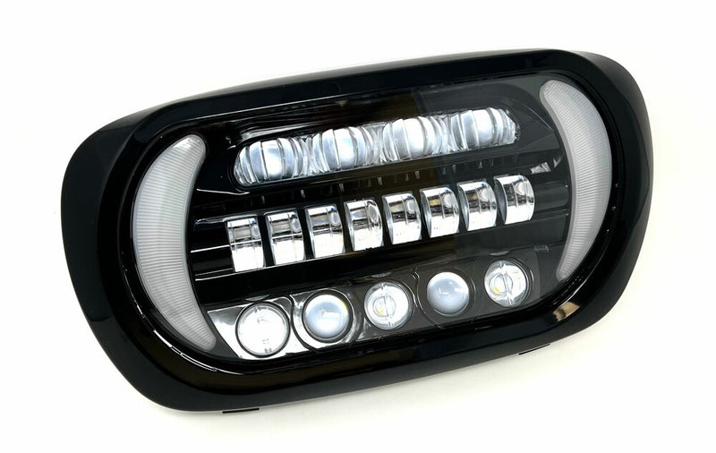 Letric Lighting Co 850-09203 LLC-3ERA-TS SHARK TOOTH INTERGRATED LED HEADLIGHT `00-13 FLTR