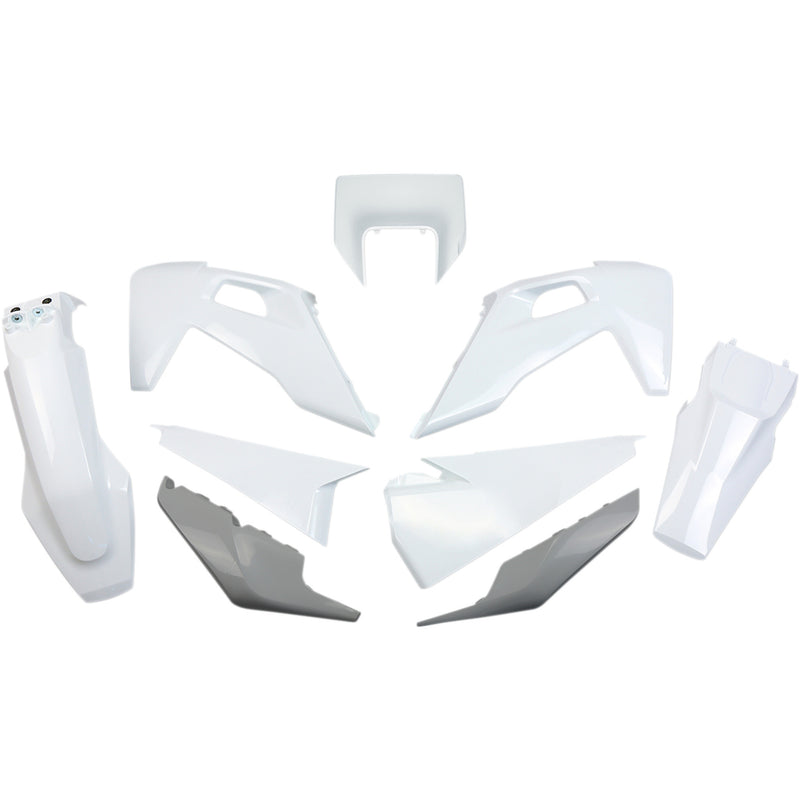 UFO 1403-3022 HUKIT623999 Replacement Plastic Body Kit Body Kit - OEM White/Gray - Husqvarna