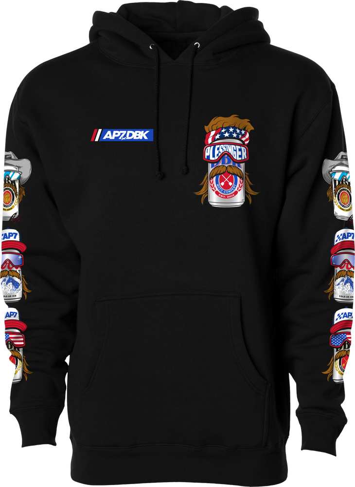 Dbk 325-00027S AHAP-MULLETMADN-S MULLET MADNESS HOODIE BLACK SM