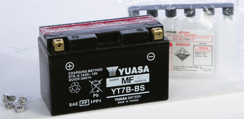 Yuasa Battery YT7B-BS Maintenance Free - YUAM62T7B Ducati Panigale 1199 / Panigale 1299S / Panigale 959 / Monster 937 2012-2019