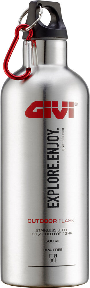 Givi 270-6500 STF500S THERMAL FLASK 500ML STAINLESS STEEL