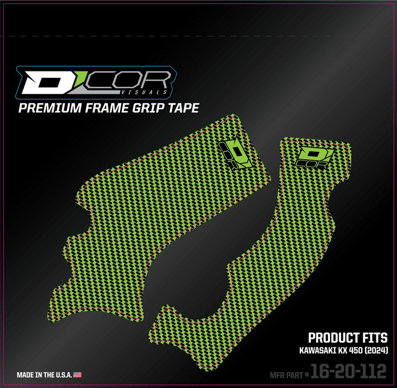 D-Cor Frame Grip Tape Green - 16-20-112 Kawasaki KX 450 2024