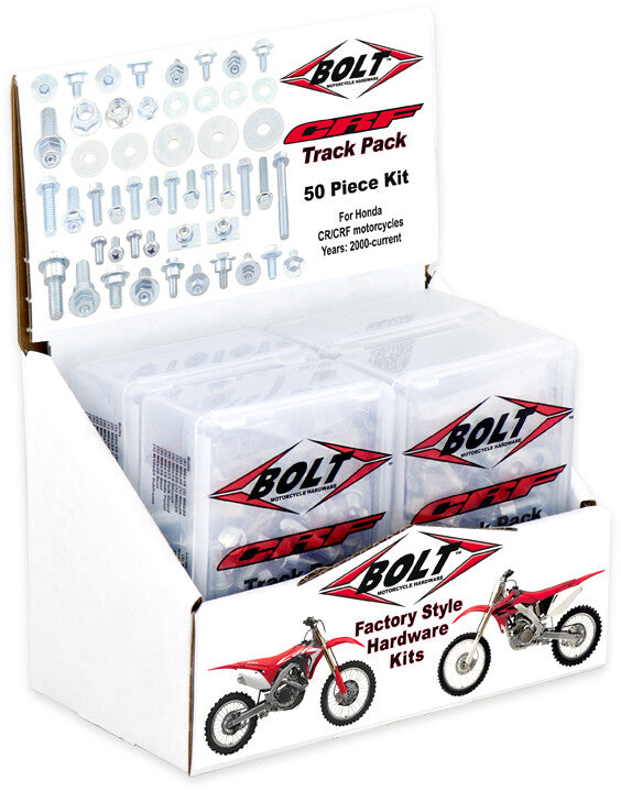 Bolt CRF Track Pack 6/PK Display - 2008-6CRF Honda CRF 230 / CRF 450 / CRF 250 2003-2013