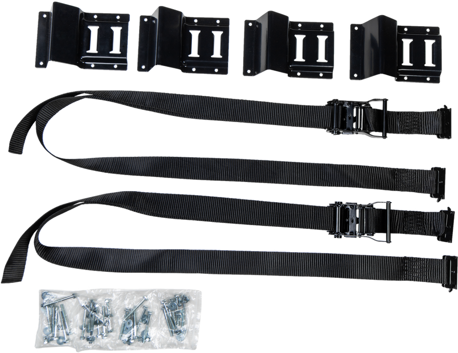 Fire Power 29-14003 29-14003 WHEEL CHOCK AND STRAP KIT BLACK 2PCS