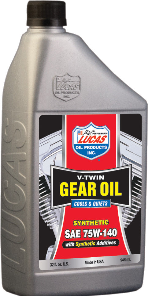 Lucas 58-5202 10791 V-TWIN SYNTHETIC GEAR OIL 75W140 1QT