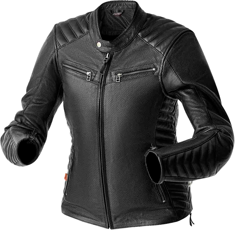 Rst 556-3644008 103644BLK-08 WOMENS ROADSTER AIR D3O JACKET BLACK LEATHER XS