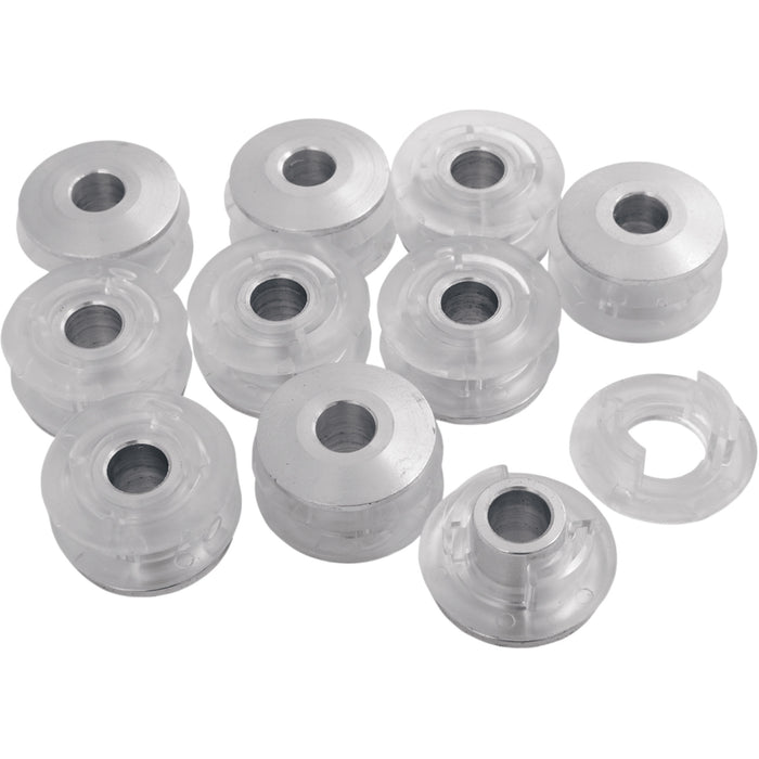 ALLOY ART 0704-0008 GT-T3 Premium Fuel Tank Mounting Bushings - Tank Mounting Bushings and Inserts - Poly/Aluminum - 10-Pack