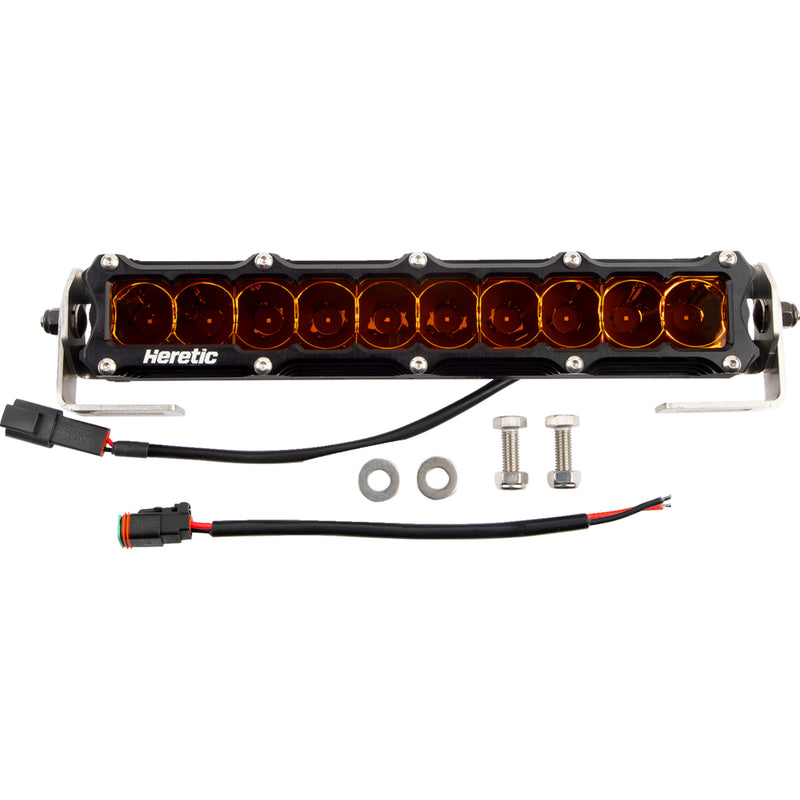 HERETIC 2001-2650 51005 LED Light Bar Light Bar - 10" - Spot - Amber