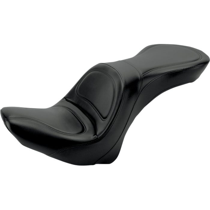 SADDLEMEN 0802-0573 800-23-0291 Explorer™ Seat - Without Backrest - Stitched - Black - FLSTC '06-'17