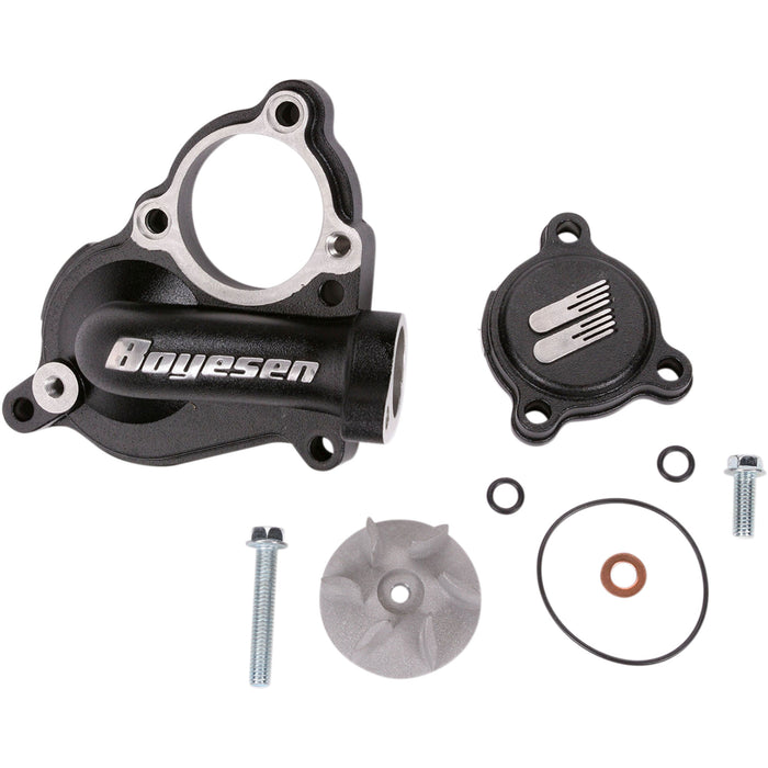 BOYESEN 0940-0411 WPK-17B Supercooler Water Pump Cover and Impeller Kit Impeller/Waterpump Cover - Black - Kawasaki/Suzuki