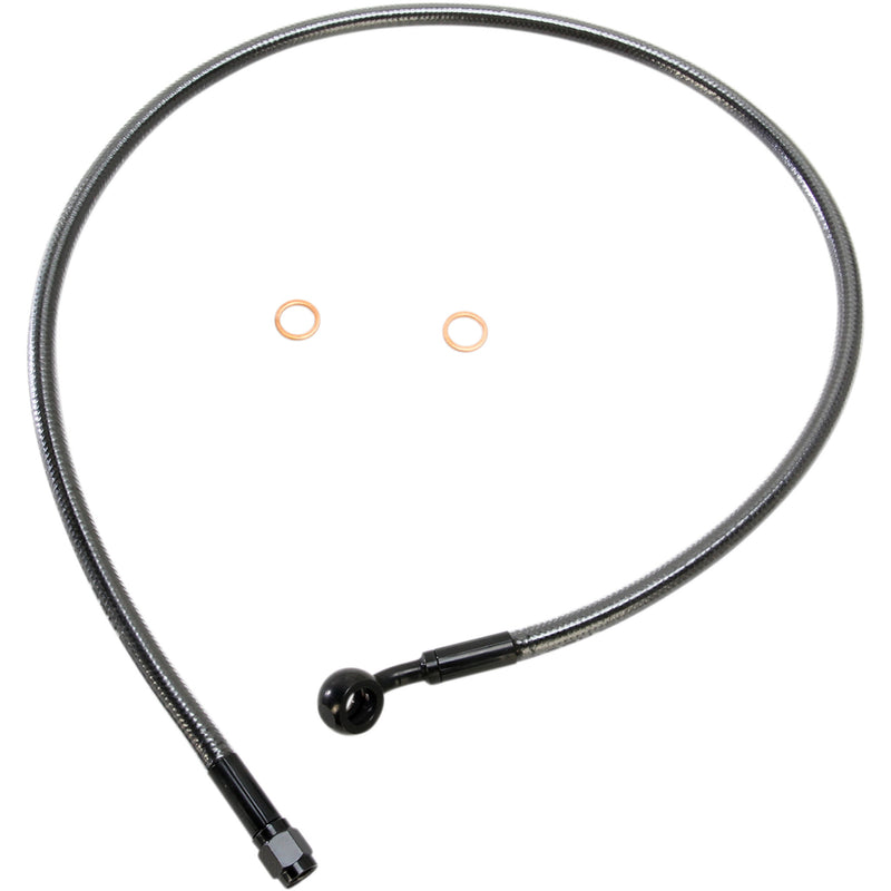 MAGNUM SHIELDING 1741-4075 AS47130 Alternate Length Designer Series ABS-Specific Front Brake Line Kit - 10 mm-35° - 30" - Black Pearl