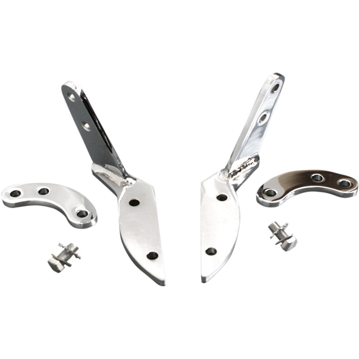 RIVCO PRODUCTS 1624-0287 CA004-RTC Highway Peg Mounts for Can-Am Spyder Rt Highway Peg Mount - Chrome