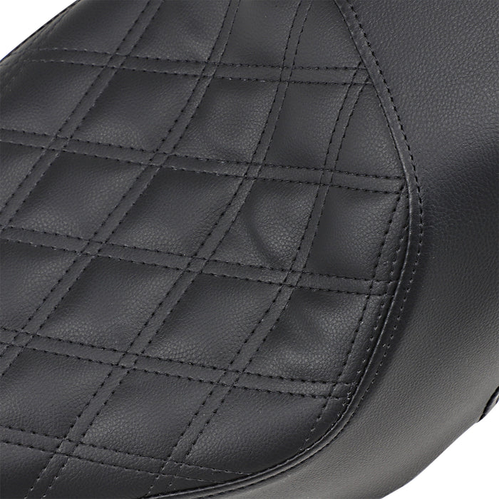 SADDLEMEN 0804-0749 807-11-149 Profiler™ Lattice Stitch Seat - Front Lattice/Rear Smooth - Black - XL