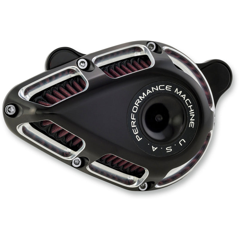 Performance Machine Jet Air Cleaner - 0206-2140-BM For Harley Motorcycles 2017-2023