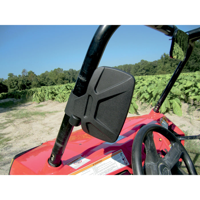 MOOSE OFFROAD 0640-1087 56-18082A UTV Sideview Mirrors Mirrors - Side View - Rectangle - Black - 2"