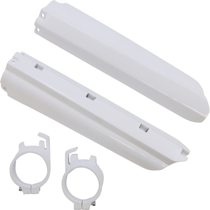 UFO 0412-0545 YA02838-046 Yamaha Fork Tube Protectors Fork Tube Protectors - White - YZ