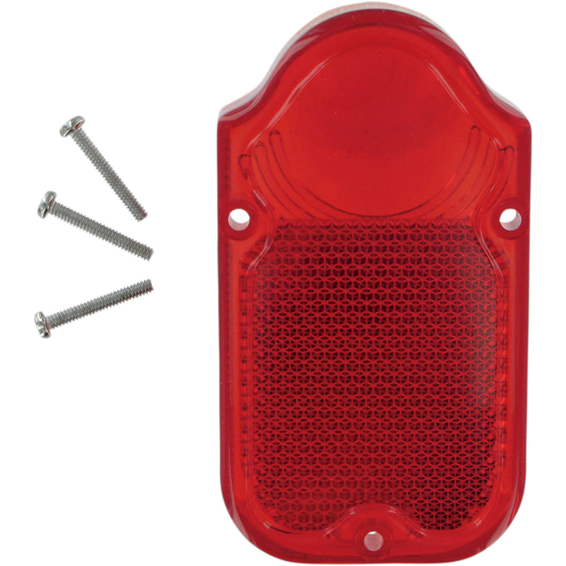 DRAG SPECIALTIES 2010-0565 Replacement Red Tombstone Lens Replacement Lens - Tombstone