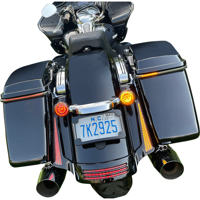 CUSTOM DYNAMICS 2020-1995 CD-STS-AR-57 Smart LED 1157 Bullet Turn Signals - Rear - Amber/Red