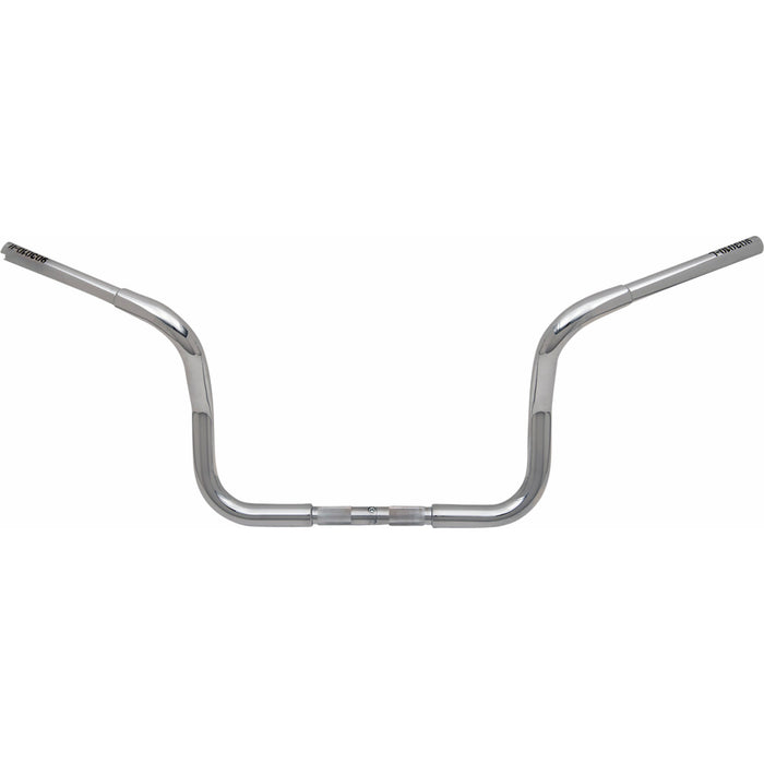 FAT BAGGERS INC. 0601-6364 943010 1-1/4" EZ Install Round Top Handlebar - Rounded Top - 10" - Chrome