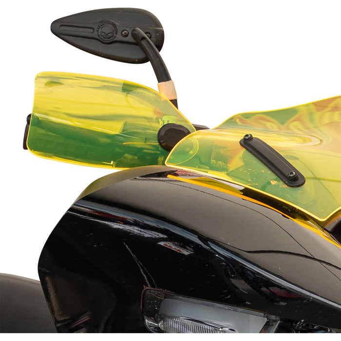 KLOCK WERKS 0635-2813 KWS-01-0126-CC Flare® Handguards harley-davidson cable clutch - yellow ice
