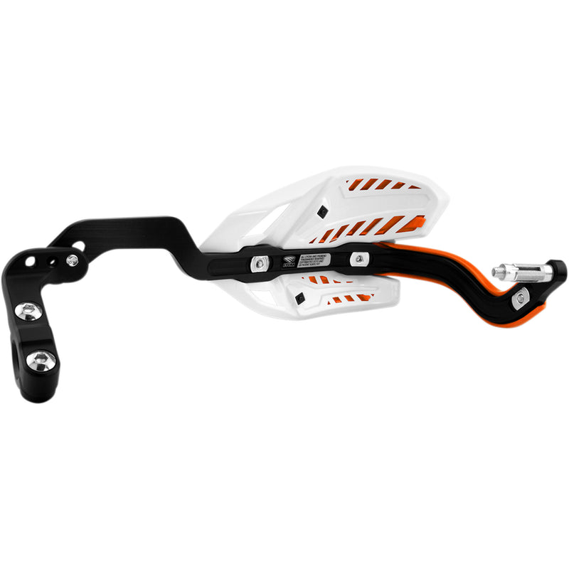 CYCRA 0635-1192 1CYC-7408-22X Ultra Probend CRM Wrap Around Handguards for 1-1/8" Handlebars Handguards - Ultra - Oversized - White/Orange