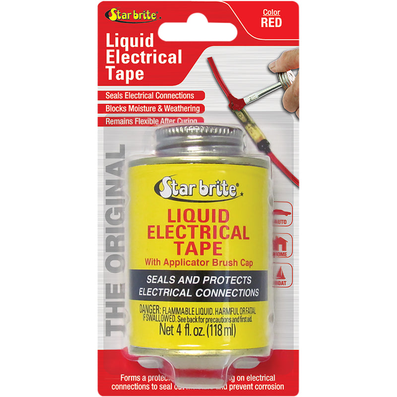 STAR BRITE 3710-0018 84105 Liquid Electrical Tape Liquid Sealant - Red - 4 U.S. fl oz.