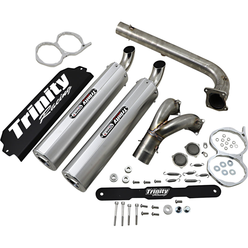 Trinity Racing Stage 5 1-Into-2 Exhaust System - TR-4174D Polaris RZR 2020-2023