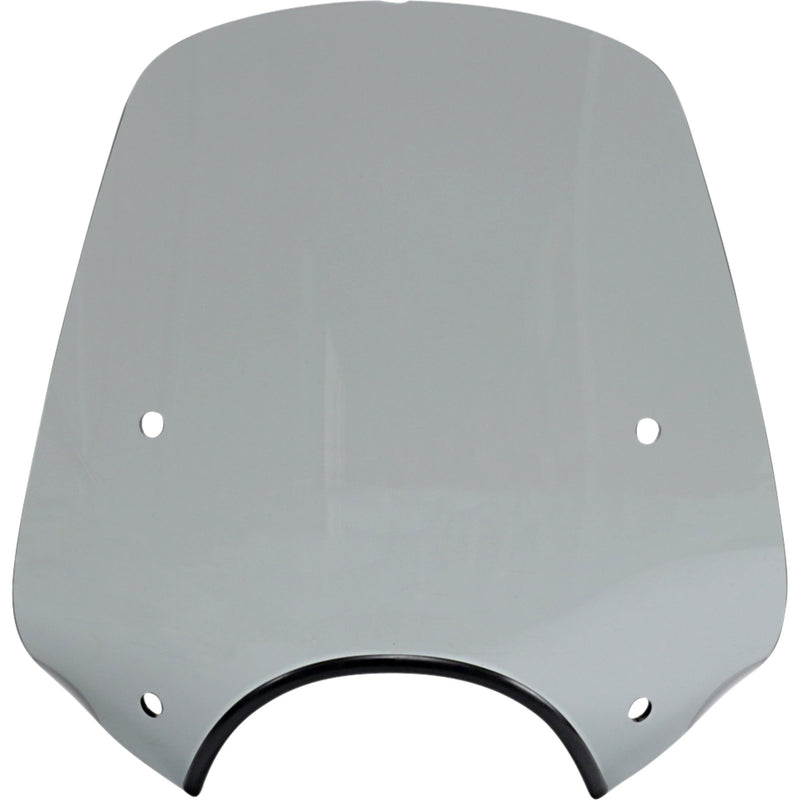 MEMPHIS SHADES 2313-0283 MEP55212 Pop Top Sportshield Pop Top Windshield - 9" Headlight Cut Out - Black Smoke