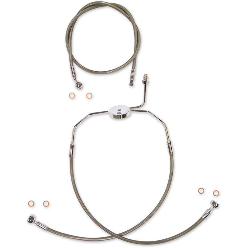 Magnum Shielding XR Stainless Extreme Response Front Brakeline Kit Brake Line Steel For Harley Touring 1995-2007