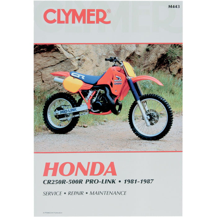CLYMER M443 CM443 Motorcycle Repair Manual — Honda Manual - Honda CR250-500R