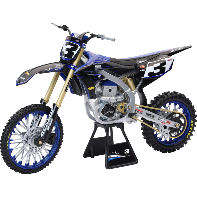 NEW RAY TOYS 7001-0064 49713 Yamaha Factory Race Team Bike eli tomac - 1:6 scale - black/blue