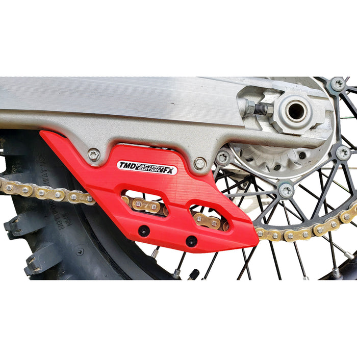 T.M. DESIGNWORKS 1231-1698 RCG-KT5-RD Factory Edition Chain Guide With Replacement Wear Pad red - gas gas/husqvarna/ktm