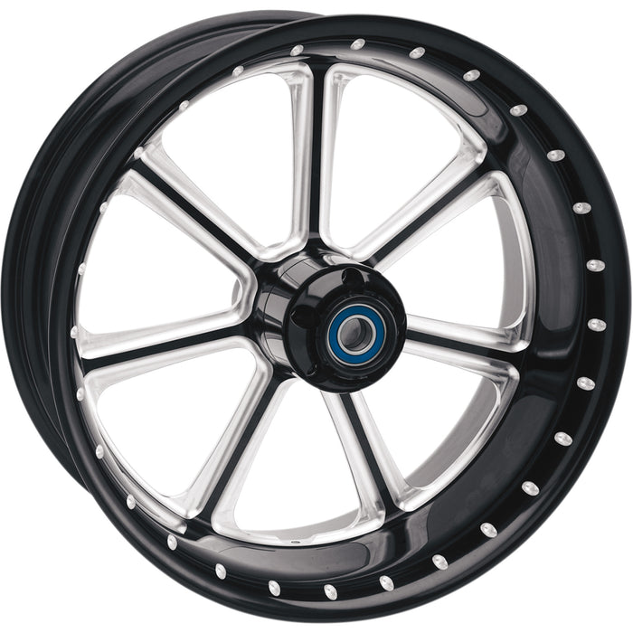 RSD 0202-1296 12697814RDIE-BM Diesel One-Piece Aluminum Wheel - Rear - Single Disc/with ABS - Black/Contrast Cut™ - 18x5.5 - '09+ FL