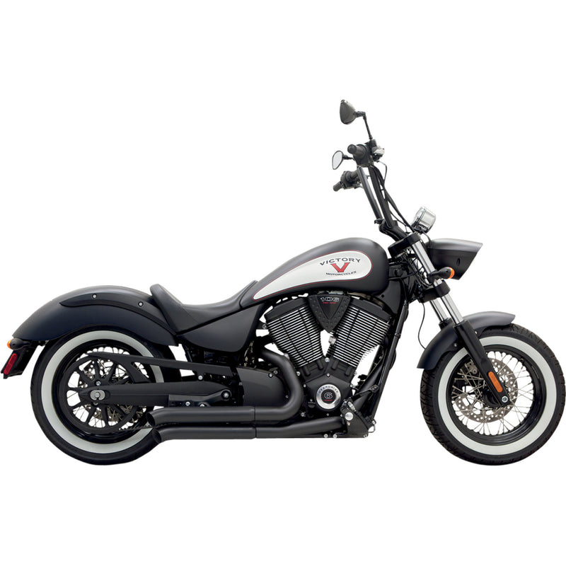 BASSANI XHAUST 1810-1997 6V23DB Pro-Street Exhaust System Pro-Street Exhaust - Black - Turnout