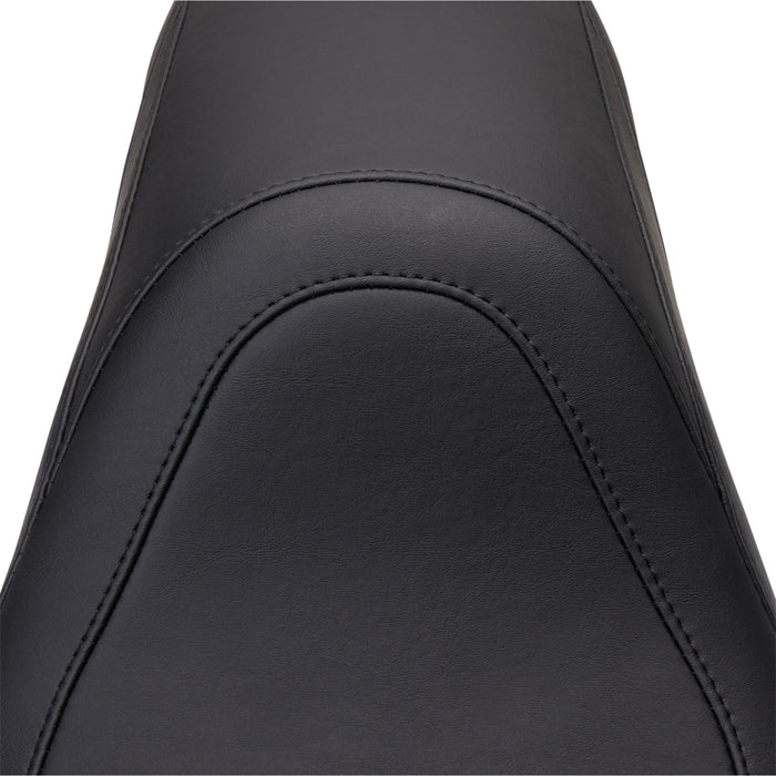 MUSTANG 0810-1595 75690 Tripper Fastback™ Seat Seat - Tripper Fastback™ - Smooth - Black - Bolt