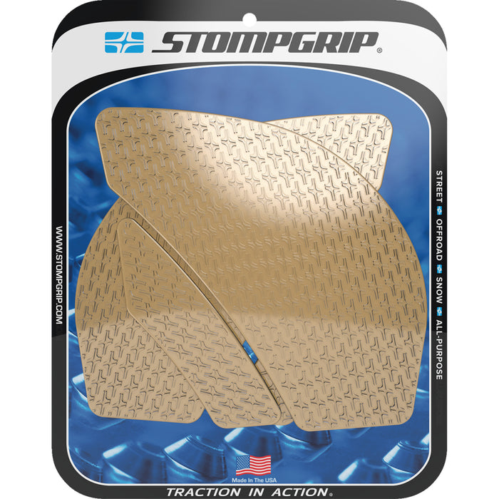 STOMPGRIP 4320-2765 55-14-0037C Icon Profile Traction Pad Tank Grips Traction Pad Tank Grips - Icon - Clear - Ninja ZX-6R