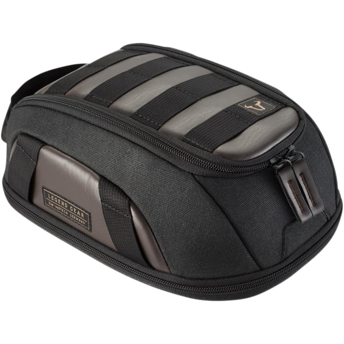 SW-MOTECH 3502-0360 BC.TRS.00.401.10000 Legend Gear Tank Bag Legend Gear Magnetic Tank Bag - LT1 - 3 to 5.5 Liter - Black/Brown