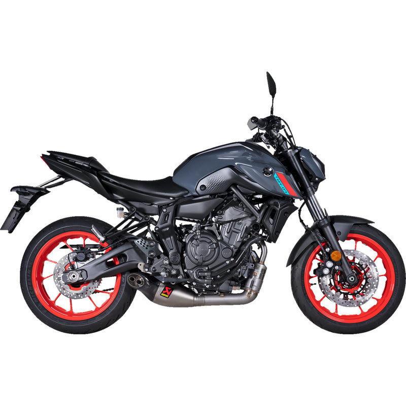 AKRAPOVIC 1811-4620 S-Y7R8-HEGEHT/1 Racing Line Exhaust System titanium - yamaha mt-07/xsr 700