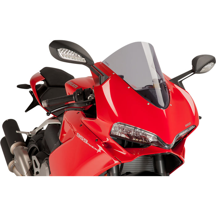 PUIG HI-TECH PARTS 2301-2277 7621H Z-Racing Windscreen Race Windscreen - 14-1/2" - Smoke - Panigale