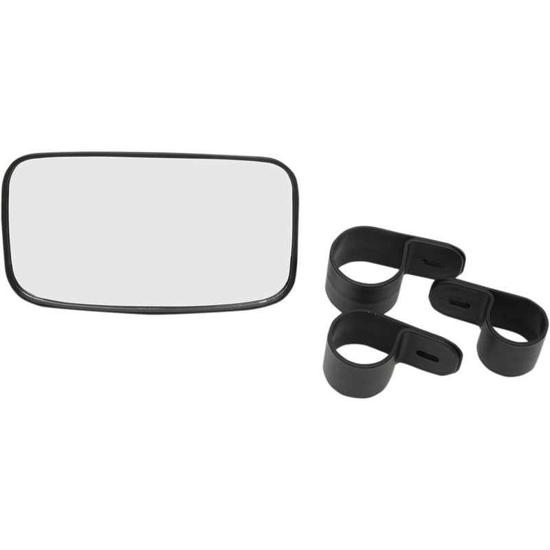 EMGO 0640-1058 20-64574 UTV Rearview Mirror Mirror - Rear View - Rectangle - Black