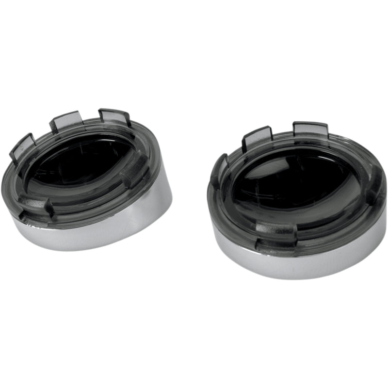 DRAG SPECIALTIES Visor-Style Bezel and Lens for Deuce-Style Turn Signals Bezel/Lenses