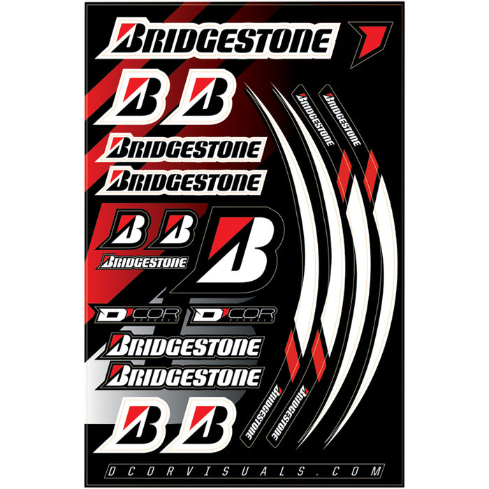 D'COR VISUALS 4320-2252 40-90-118 Decal Sheet bridgestone