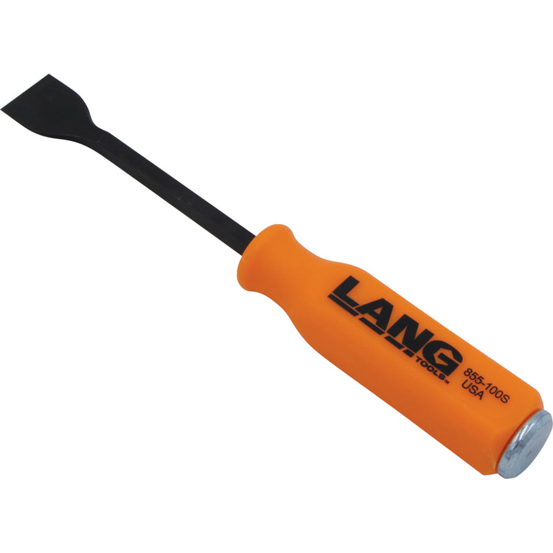 LANG TOOLS 3850-0630 855-100S 1" Face Stubby Gasket Scraper with Capped Handle Scraper Tool with Capped Handle - Gasket - 1" Face