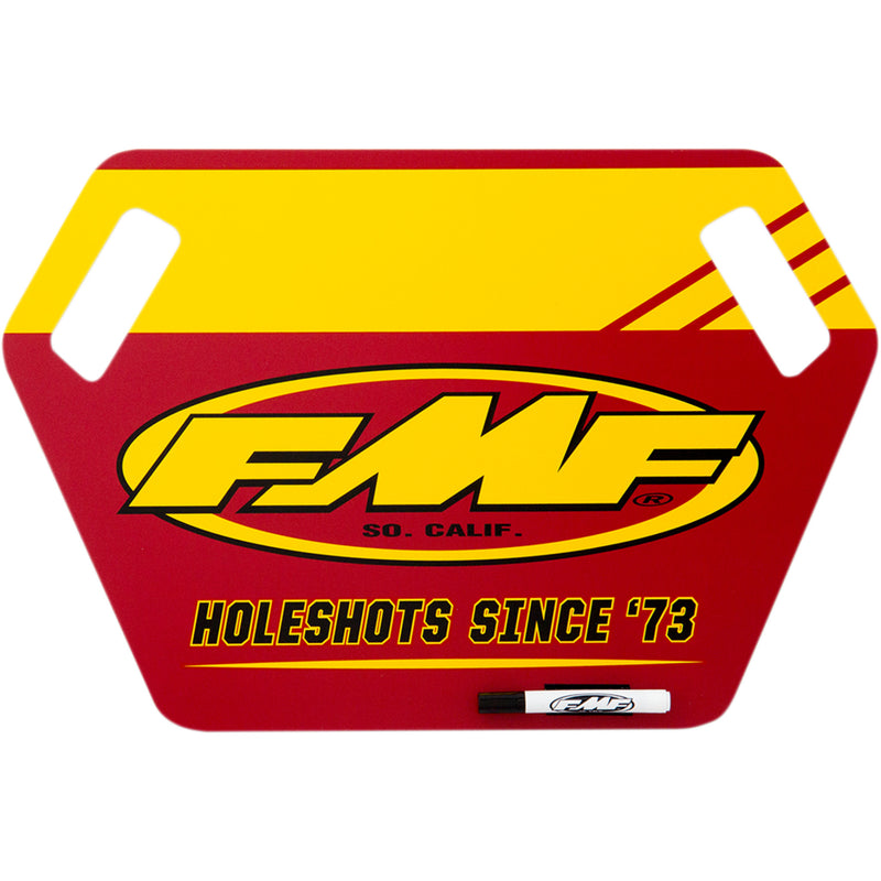 FMF 9501-0134 010729 Pit Board yellow/red