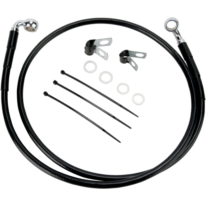 Drag Specialties Brake Line - 1741-2569 For Harley Dyna Low Rider 2001-2005